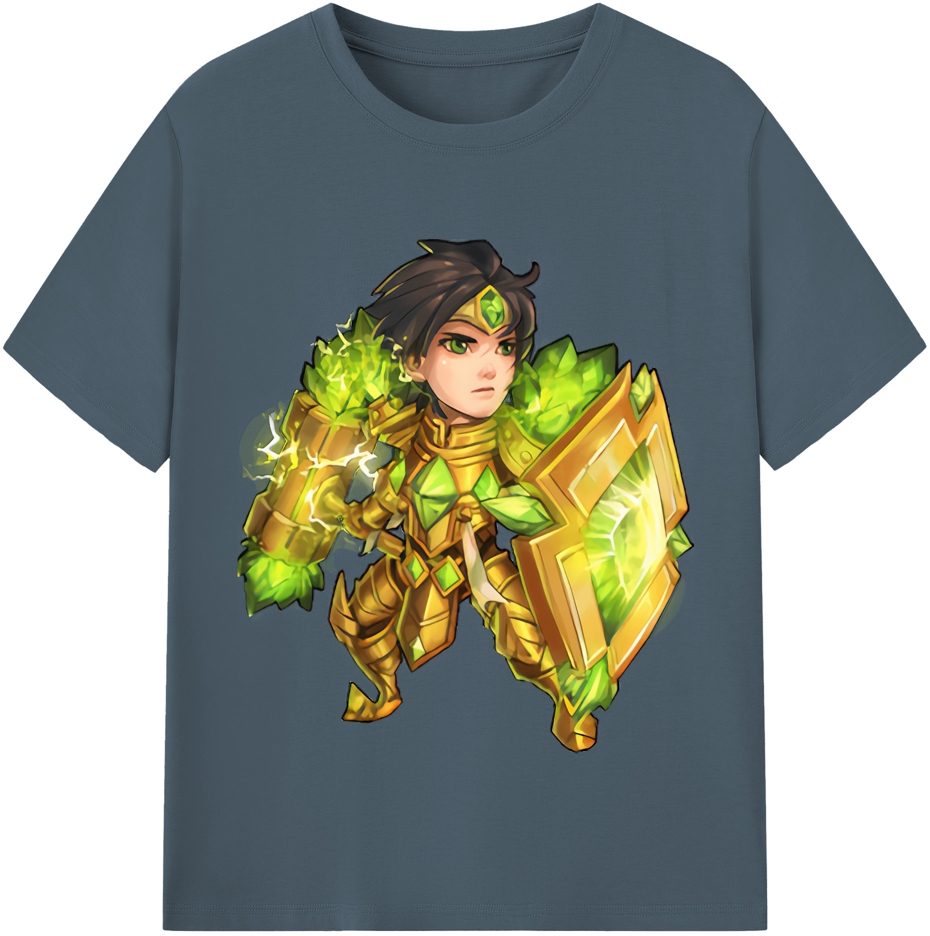 リーグ・オブ・レジェンド League of Legends LOL 綿100％半袖Tシャツ（フロントプリント）